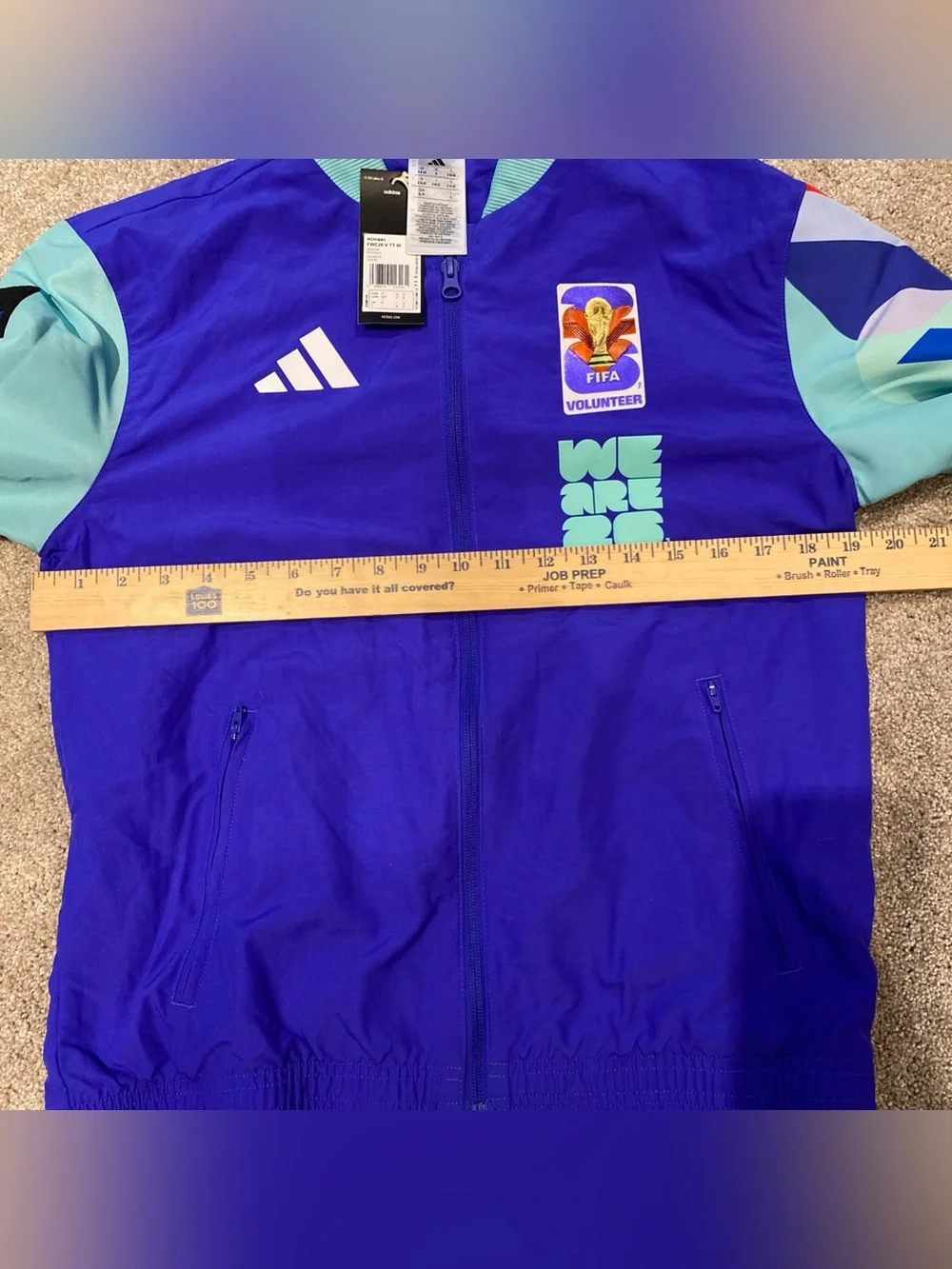 2026 Adidas FIFA World Cup Volunteer Size Small KD0440 Colorblock NWT
